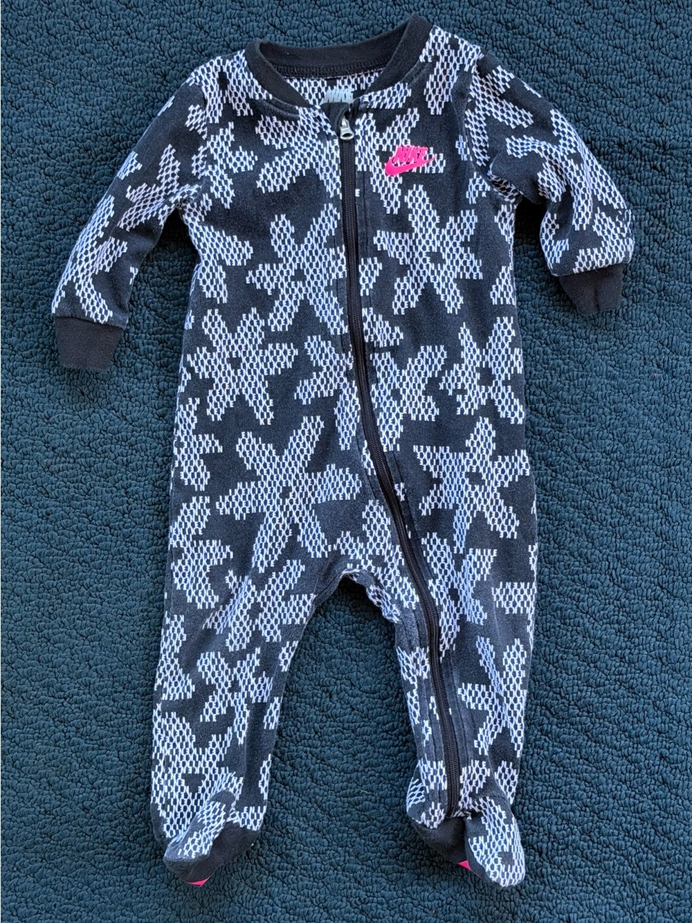 Nike Daisy Footed Coverall for baby girls